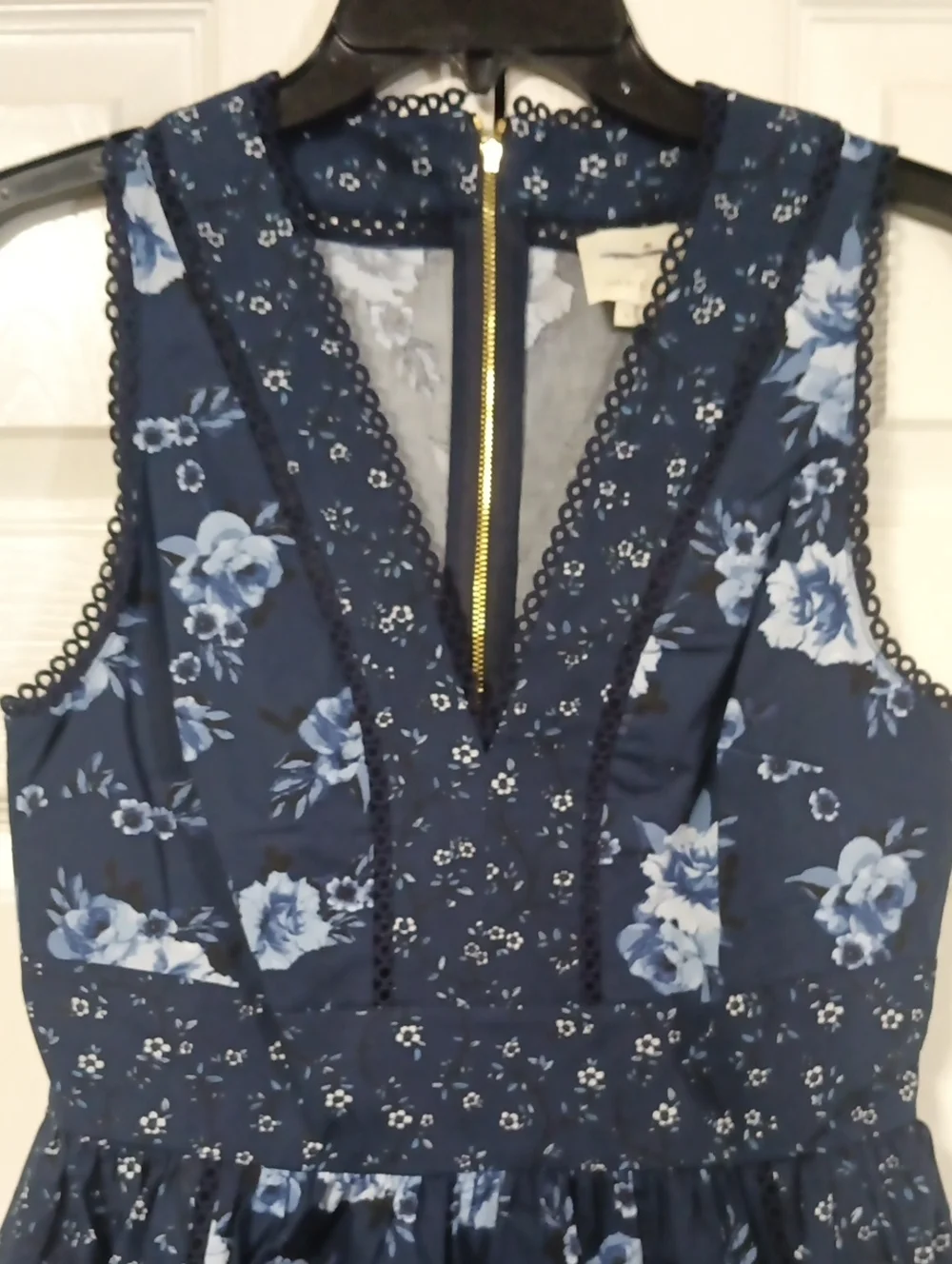 kate spade Navy Floral Sleeveless Fit-and-Flare Prairie Dress